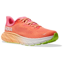 HOKA ONE ONE Women's Arahi 7 - Papaya / Coral (Medium Width) -Shoe Promotion Store F 00302.1707847697