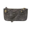 Joy Susan Python Mini Crossbody Wristlet Clutch - Grey