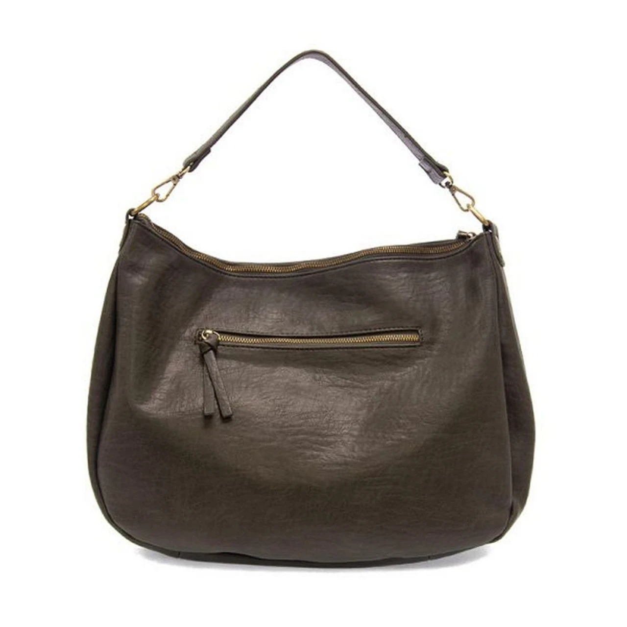 Joy Susan Kali Woven Slouchy Hobo - Charcoal 2 Joy Susan Kali Woven Slouchy Hobo - Charcoal - Image 2