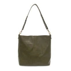 Joy Susan Tessa Convertible Hobo With Link Shoulder Strap - Olive