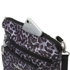 Baggallini Modern Pocket Crossbody - Grey Wild Cheetah -Shoe Promotion Store POK730 B0116 06 81209.1682617722