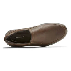 Rockport Men's Men's Edge Hill 2 Double Gore Slip-On - Light Brown -Shoe Promotion Store Rockport 2 35104.1580493762