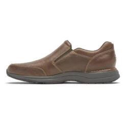 Rockport Men's Men's Edge Hill 2 Double Gore Slip-On - Light Brown -Shoe Promotion Store Rockport 4 95293.1580493774