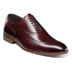 Stacy Adams Men's Dunbar Wingtip Oxford - Burgundy