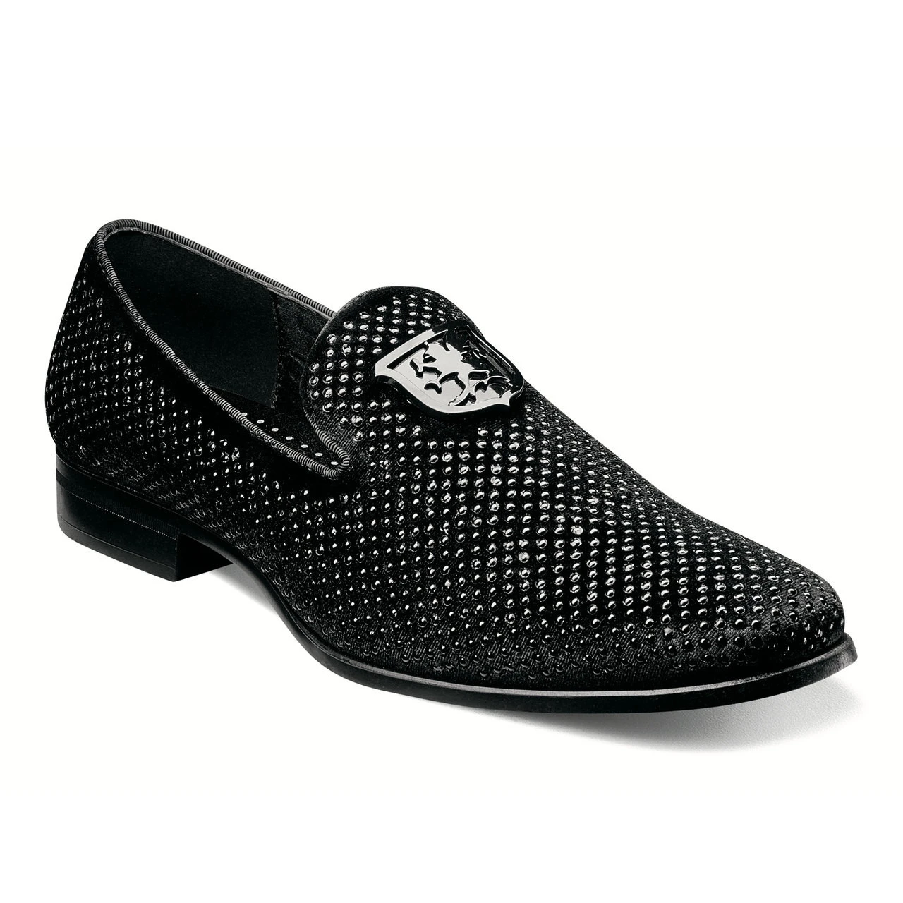 Stacy Adams Men's Swagger Studded Slip-On - Black 1 Stacy Adams Men's Swagger Studded Slip-On - Black