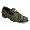 Stacy Adams Men's Swagger Studded Slip-On - Black & Gold