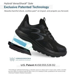 Gravity Defyer Women's GDEFY Energiya Athletic - Gray / Blue -Shoe Promotion Store TB9037FLG 6 PATENT 76878.1676645283