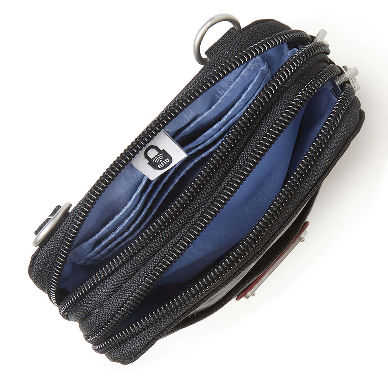 Baggallini Take Two RFID Bryant Crossbody - Black Cheetah Emboss 5 Baggallini Take Two RFID Bryant Crossbody - Black Cheetah Emboss - Image 5