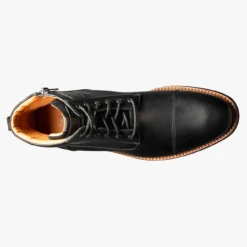 Florsheim Men's Lodge Cap Toe Lace Up Boot - Black CH -Shoe Promotion Store a aerial 88353.1617208738