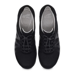 Dansko Women's Henriette - Black / Black Suede -Shoe Promotion Store a aerial 93494.1613750925