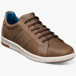 Florsheim Men's Crossover Lace To Toe Sneaker - Mushroom