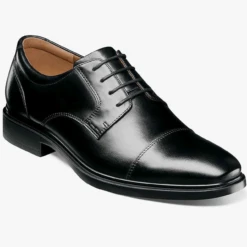 Florsheim Men's Forecast Waterproof Cap Toe Oxford - Black