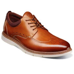 Stacy Adams Men's Synergy Wingtip Oxford - Cognac