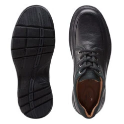 Clarks Men's Un.Brawley Lace - Black Leather -Shoe Promotion Store a sole and aerial 04974.1609270452