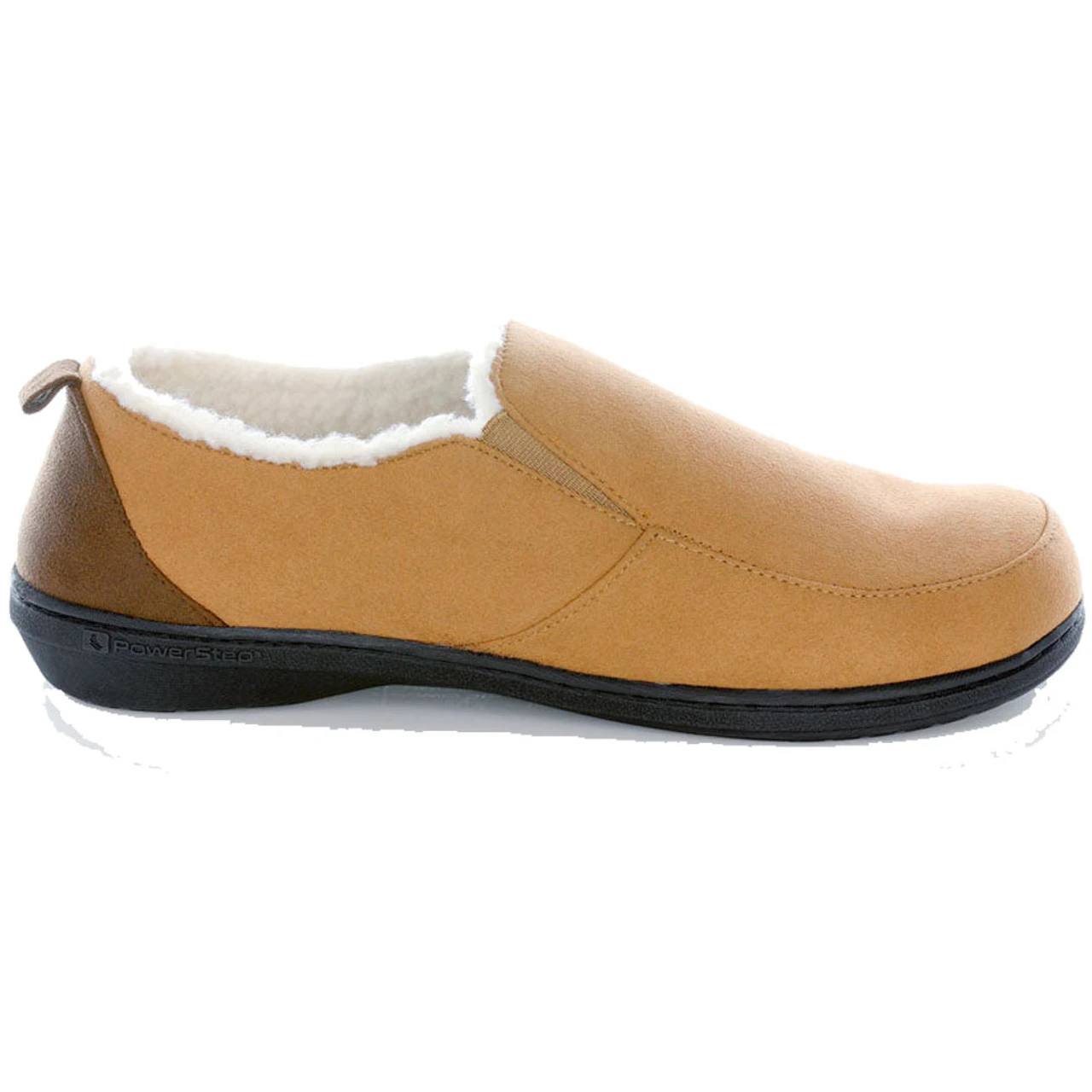 PowerStep Men's Twin-Gore Slippers - Brown 1 PowerStep Men's Twin-Gore Slippers - Brown