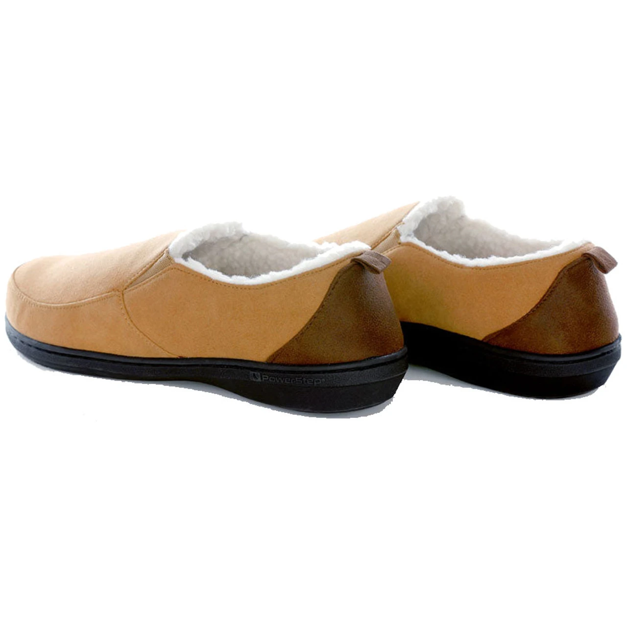 PowerStep Men's Twin-Gore Slippers - Brown 4 PowerStep Men's Twin-Gore Slippers - Brown - Image 4