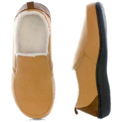 PowerStep Men's Twin-Gore Slippers - Brown 10 PowerStep Men's Twin-Gore Slippers - Brown -Shoe Promotion Store b6 45411.1671809825