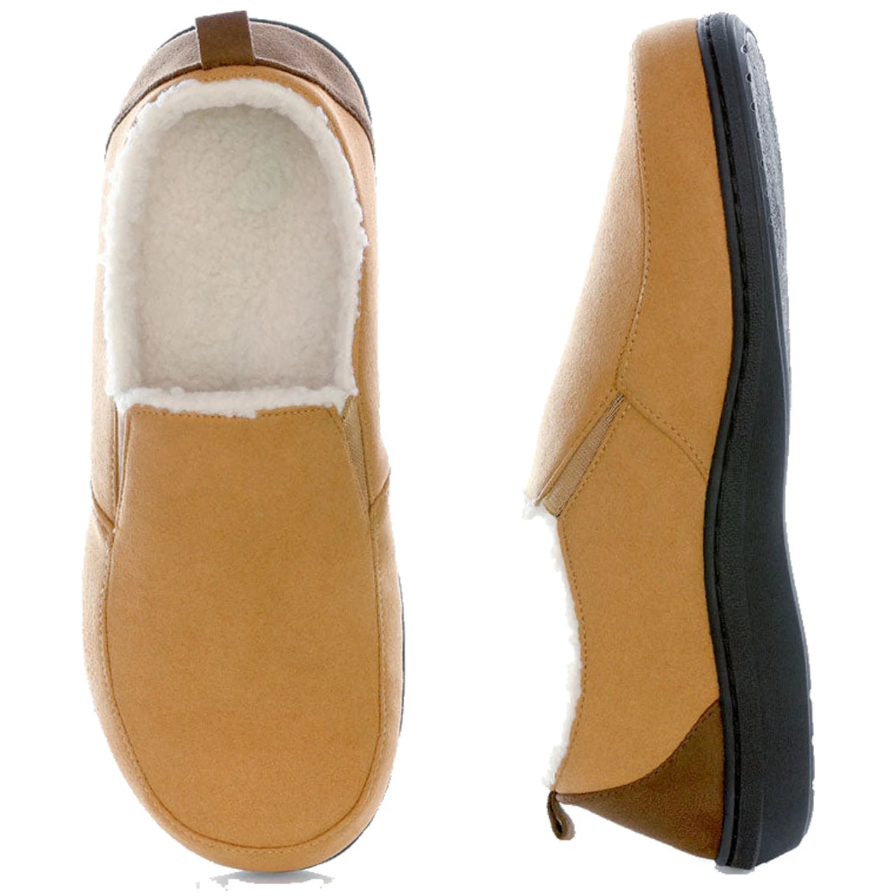 PowerStep Men's Twin-Gore Slippers - Brown 5 PowerStep Men's Twin-Gore Slippers - Brown - Image 5