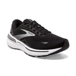 Brooks Men's Adrenaline GTS 23 - Black / White / Silver -Shoe Promotion Store brooks 110391004 a 61947.1705266480