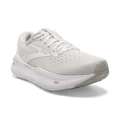 Brooks Women's Ghost Max - White / Oyster / Metallic Silver -Shoe Promotion Store brooks 120395124 a 50058.1704468606
