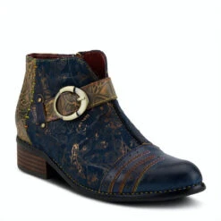 Spring Step L'Artiste Women's Georgiana Bootie - Blue Multi