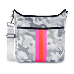Shoe Promotion Store 19 Haute Shore Blake Soar Neoprene Crossbody Bag - White Camo