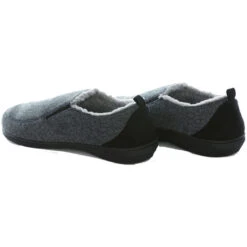 PowerStep Men's Twin-Gore Slippers - Charcoal -Shoe Promotion Store g3 52900.1671812089