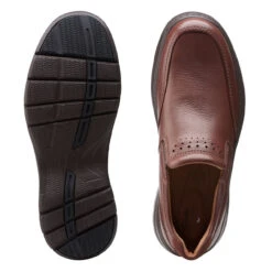 Clarks Men's Un.Brawley Step - Mahogany Leather -Shoe Promotion Store g 98396.1605728220