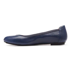 Vionic Women's Caroll Ballet Flat - Navy -Shoe Promotion Store gallery caroll navy left 1 23501.1682092469