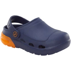 Stride Rite 360 Little Kids Light-Up Bray Clog - Navy / Orange