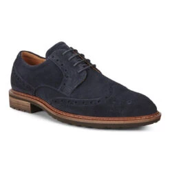 ECCO Men's Vitrus I Wing Tip Tie - Navy