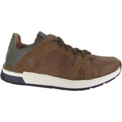 Naot Men's Magnify - Antique Brown Suede / Soft Green Leather